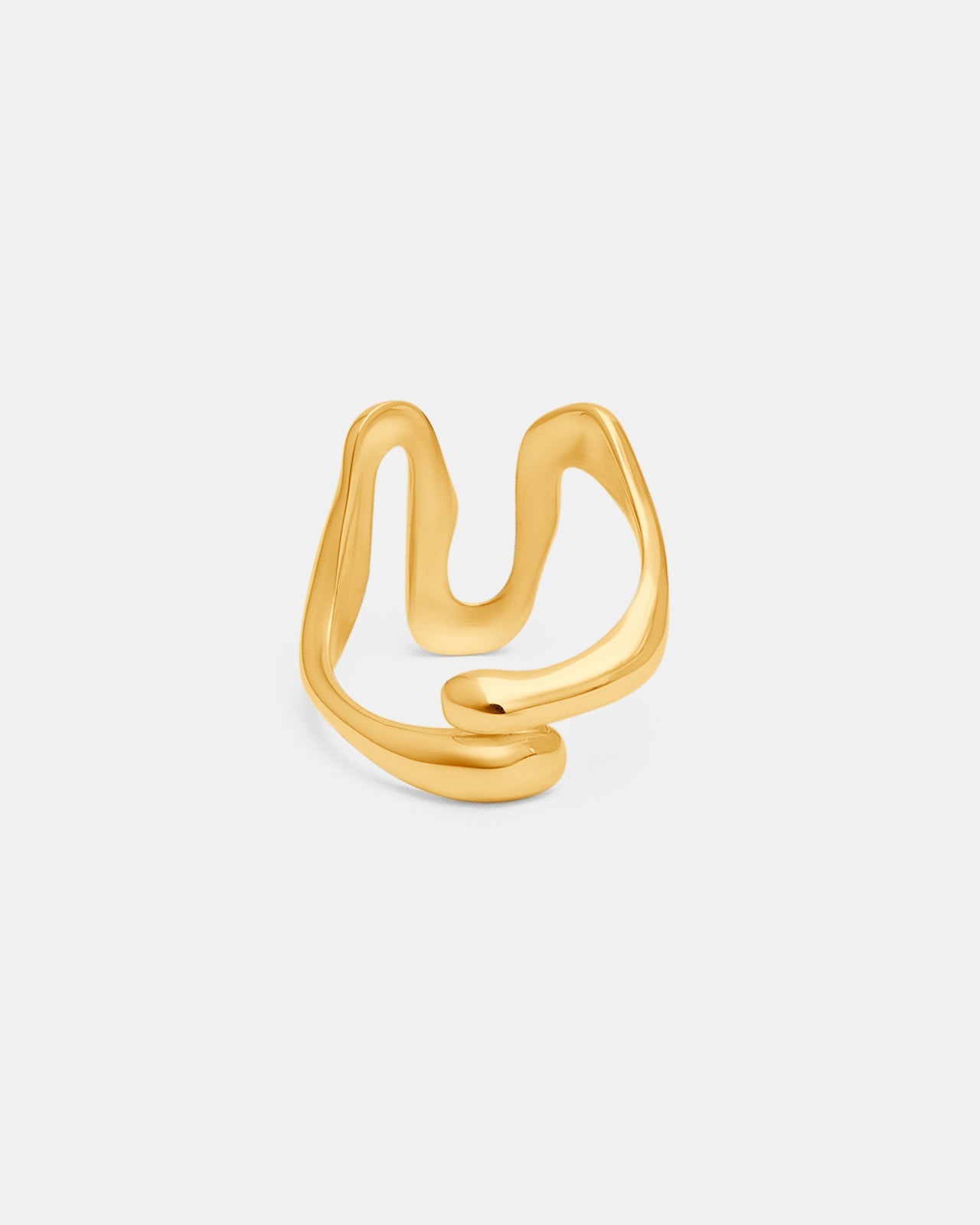 New Wave Ring In Gold Vermeil