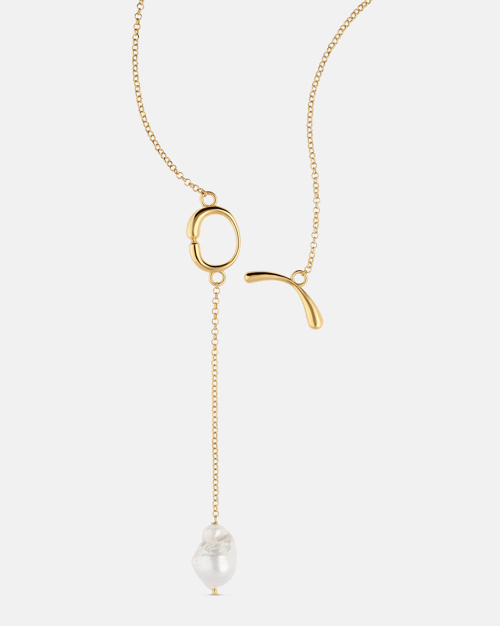 Collar Talisman Cadena Toggle en vermeil