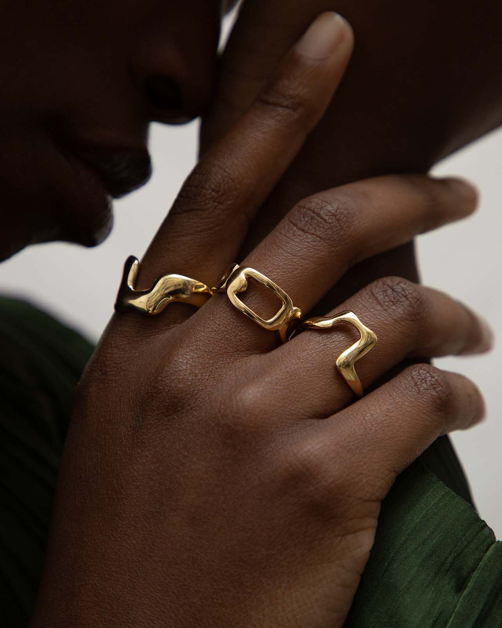 Anillo Great Figure en vermeil