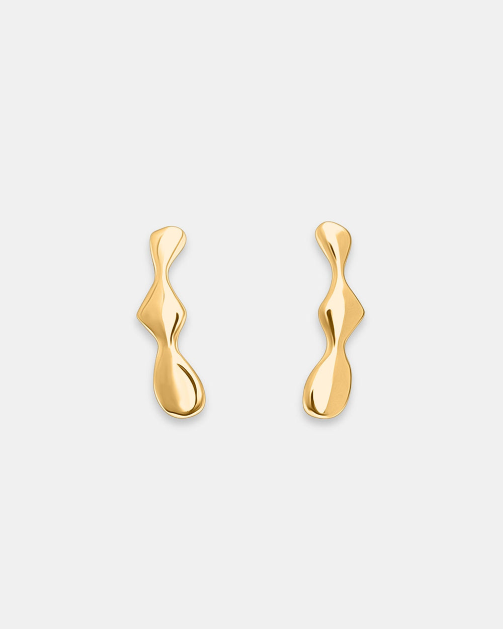 Boucles d'oreilles Flux en vermeil