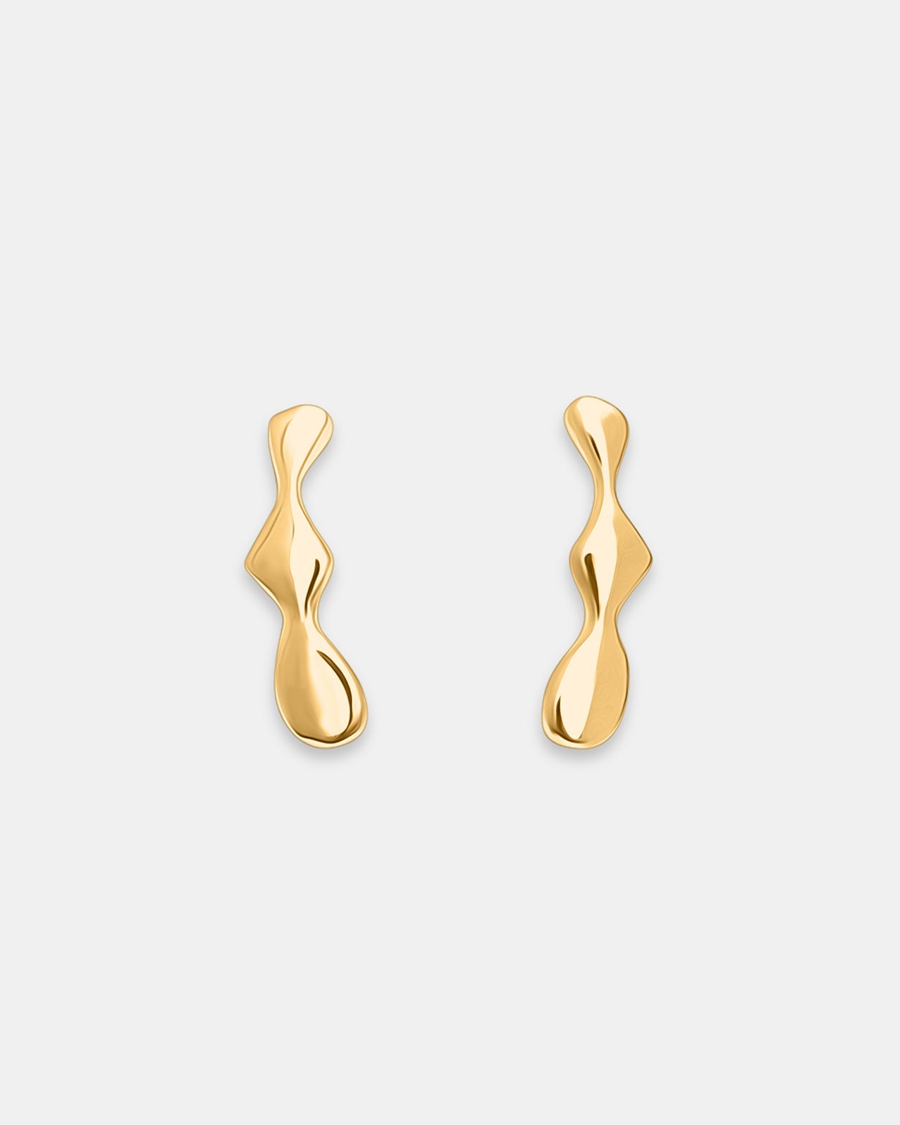 Flux Earrings In Gold Vermeil