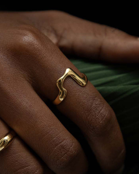 Great Figure Ring In Vermeil – Mara Paris