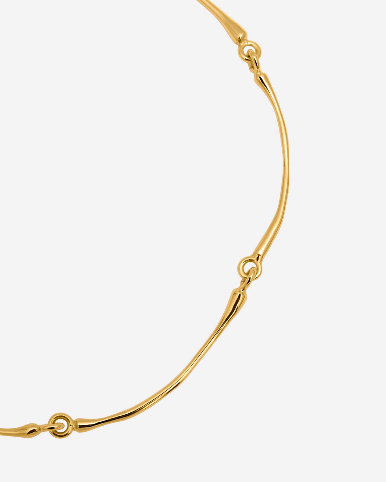 Hope Articulated Choker Necklace In Gold Vermeil