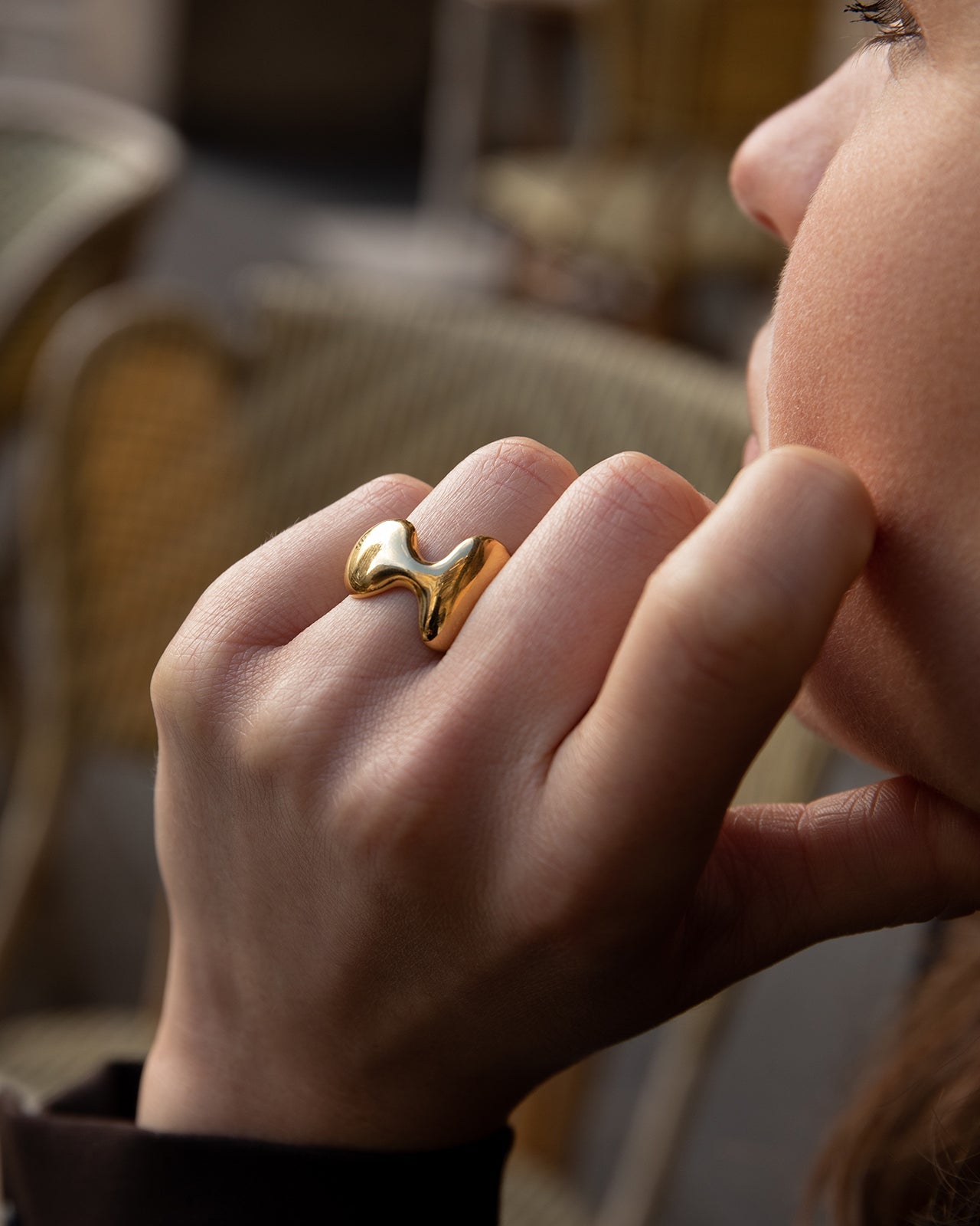 Ocean Dream Ring In Gold Vermeil