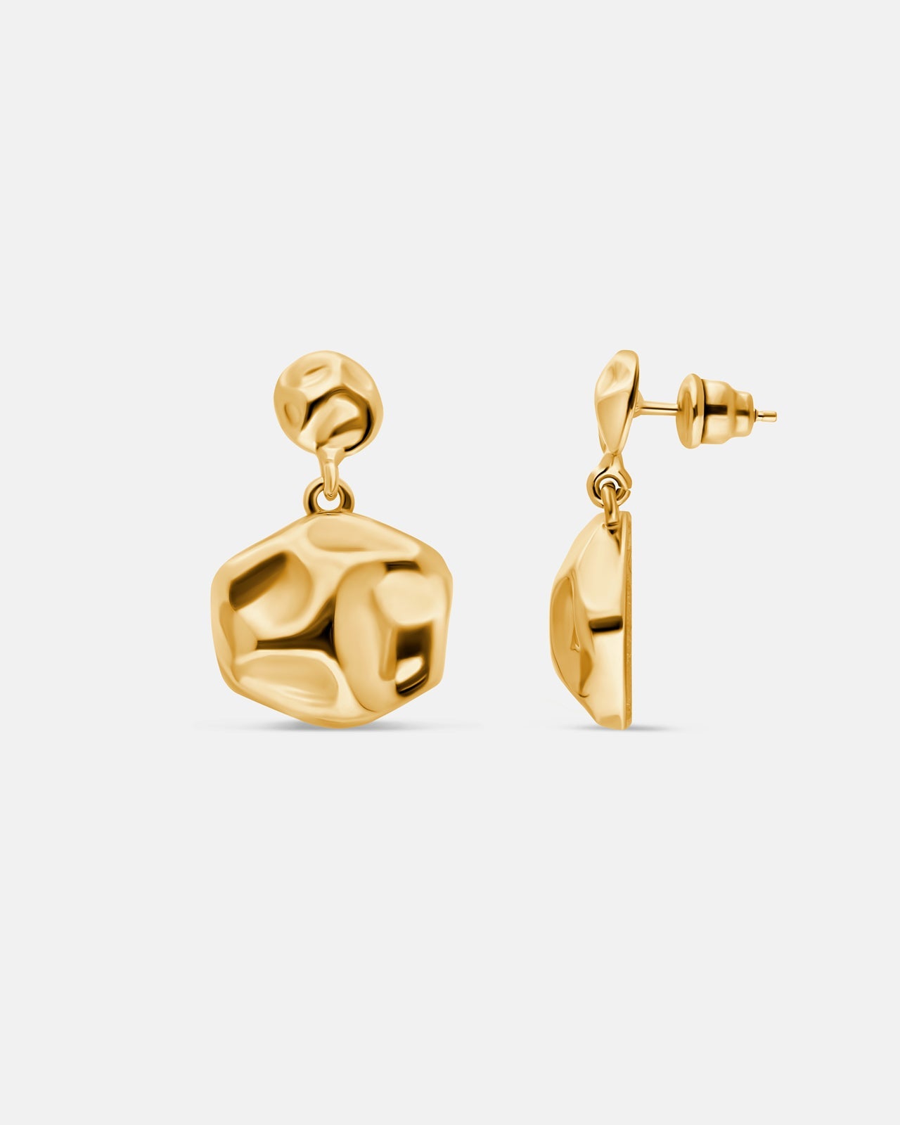 Cosmic Drop Earrings In Gold Vermeil