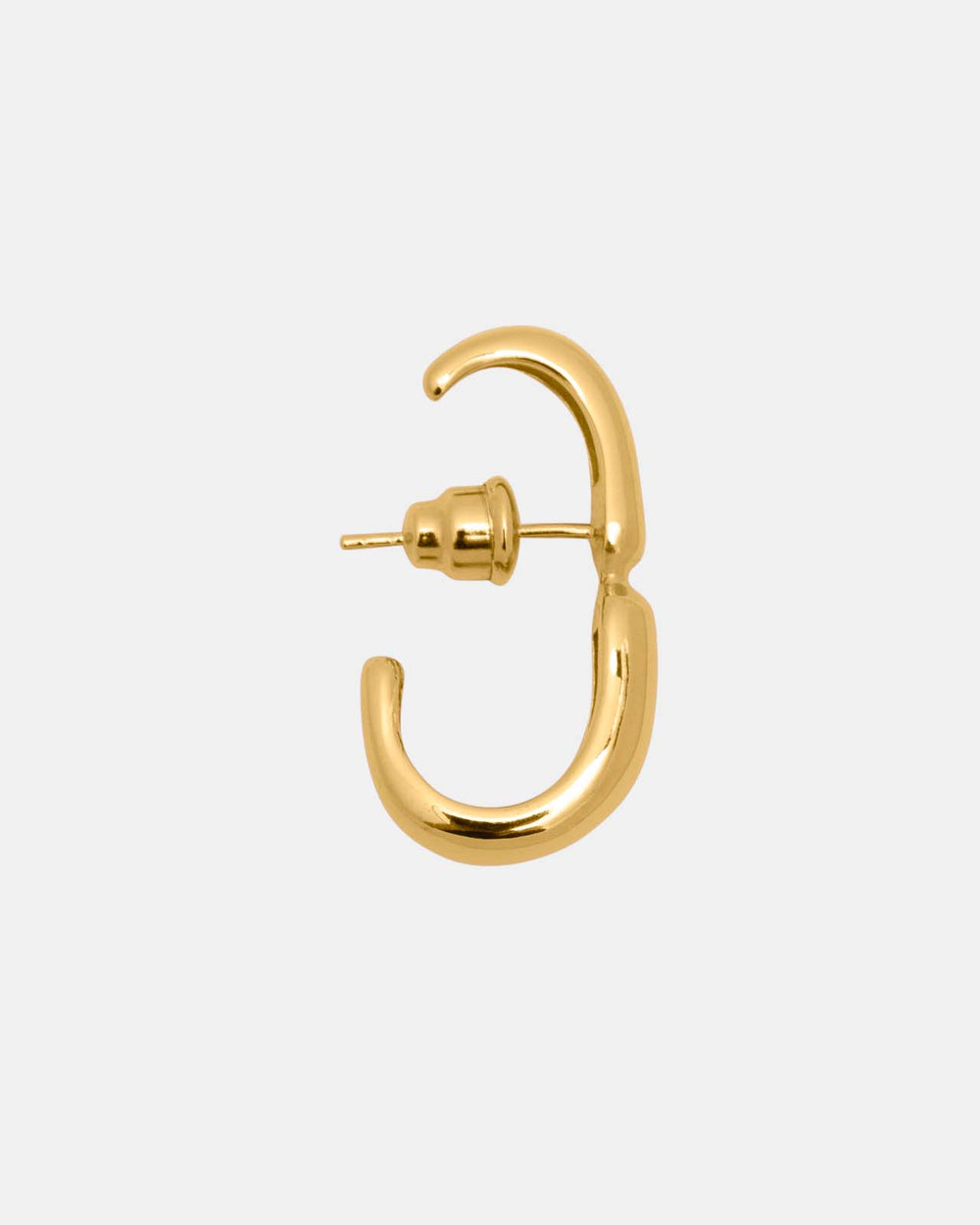 Hope Huggie Earrings In Gold Vermeil