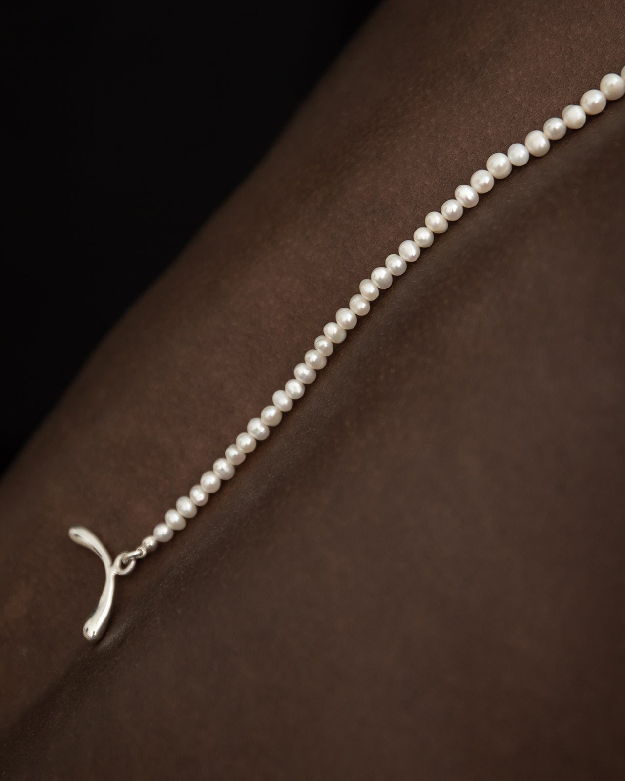 White Pearl Hope Necklace