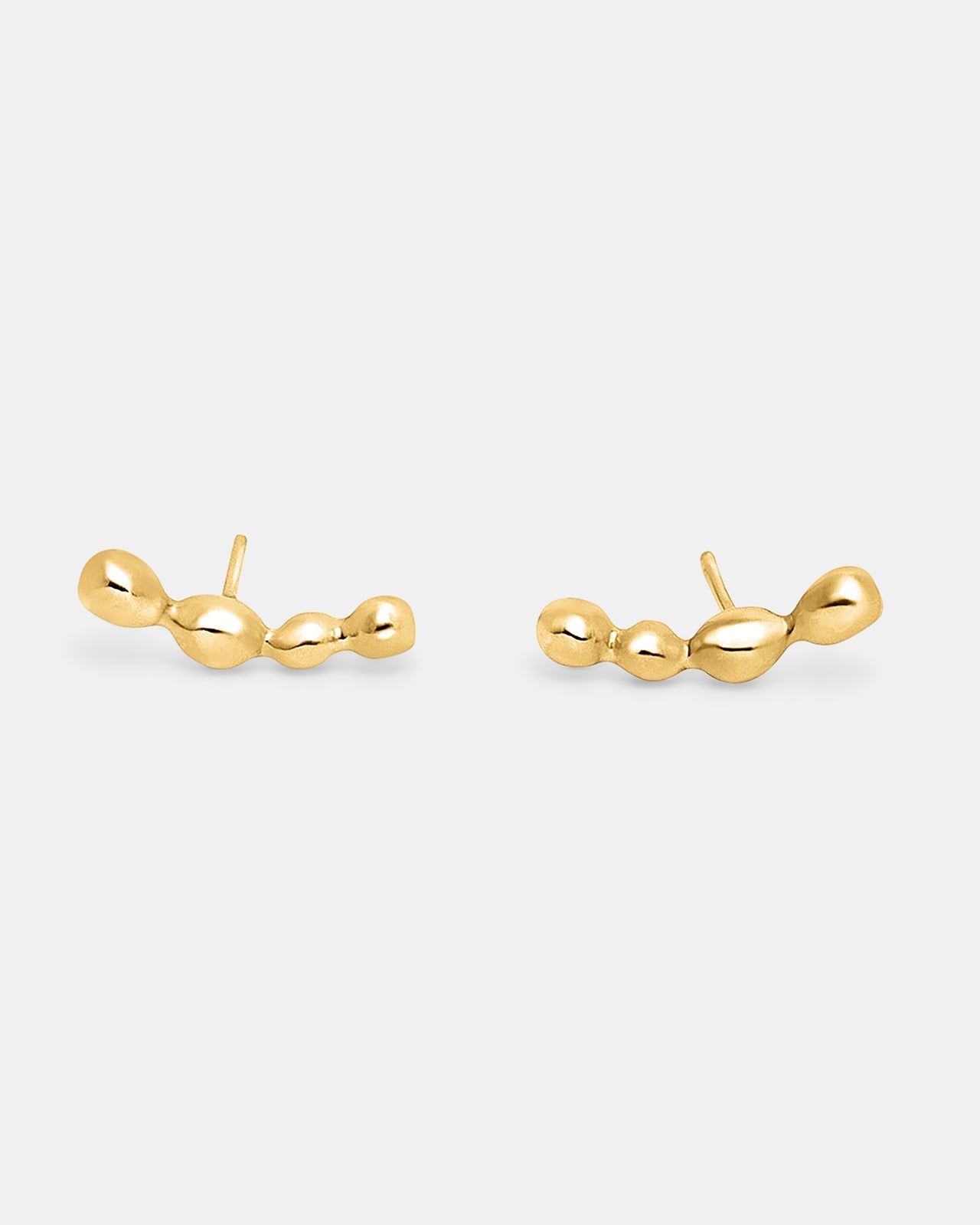 Memories Stud Earrings In Gold Vermeil