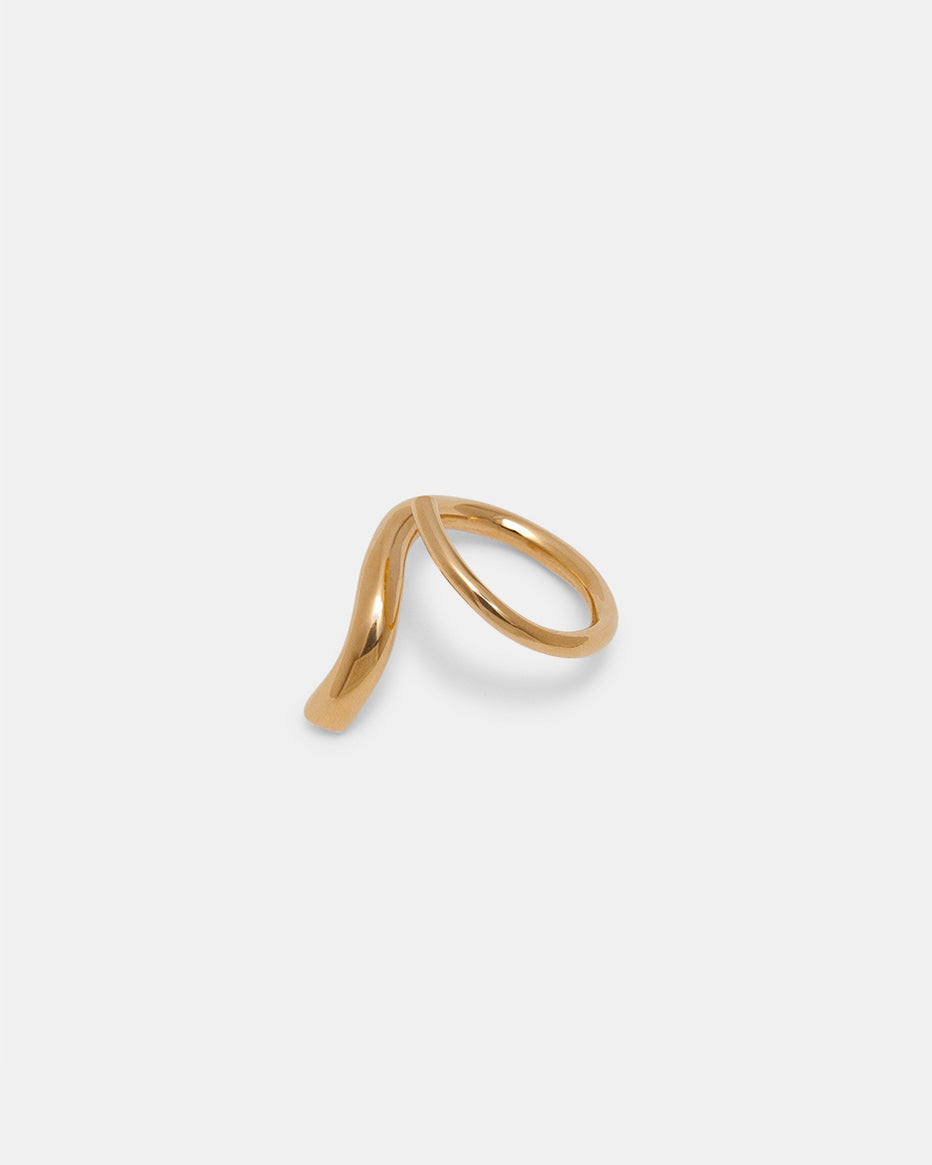 S Ring In Gold Vermeil