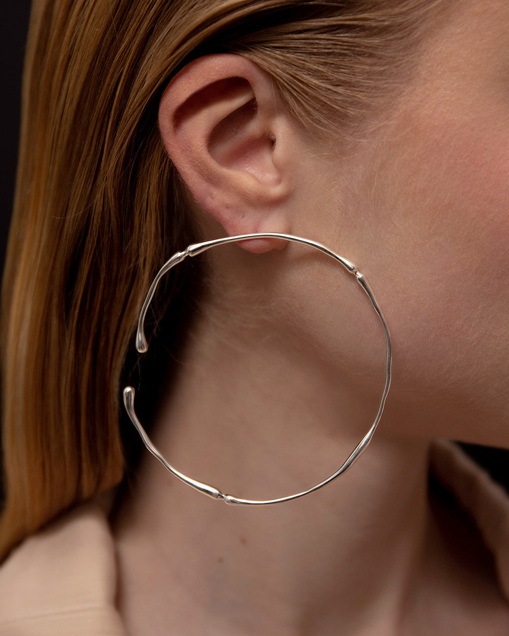 Hope Open Hoop Earrings