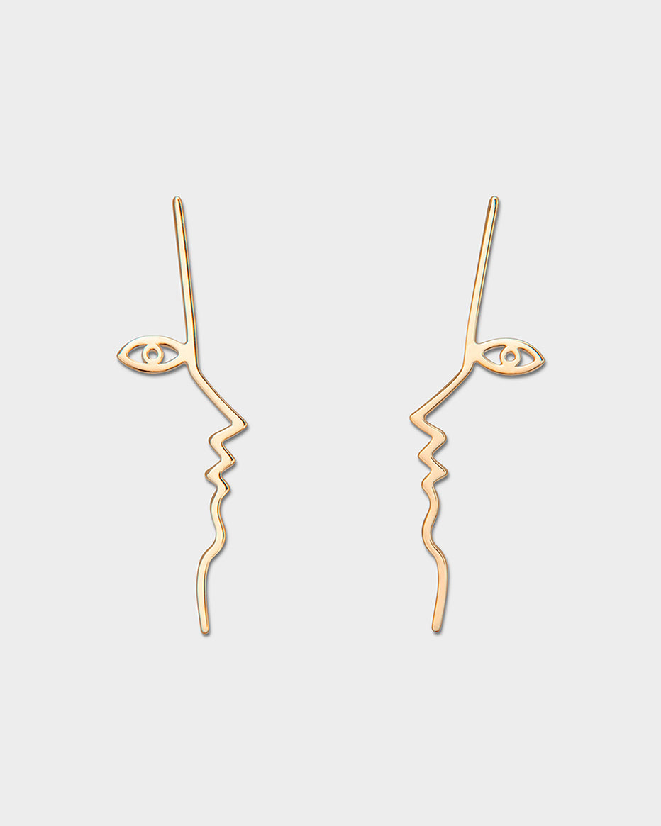 Dina Earrings In Gold Vermeil