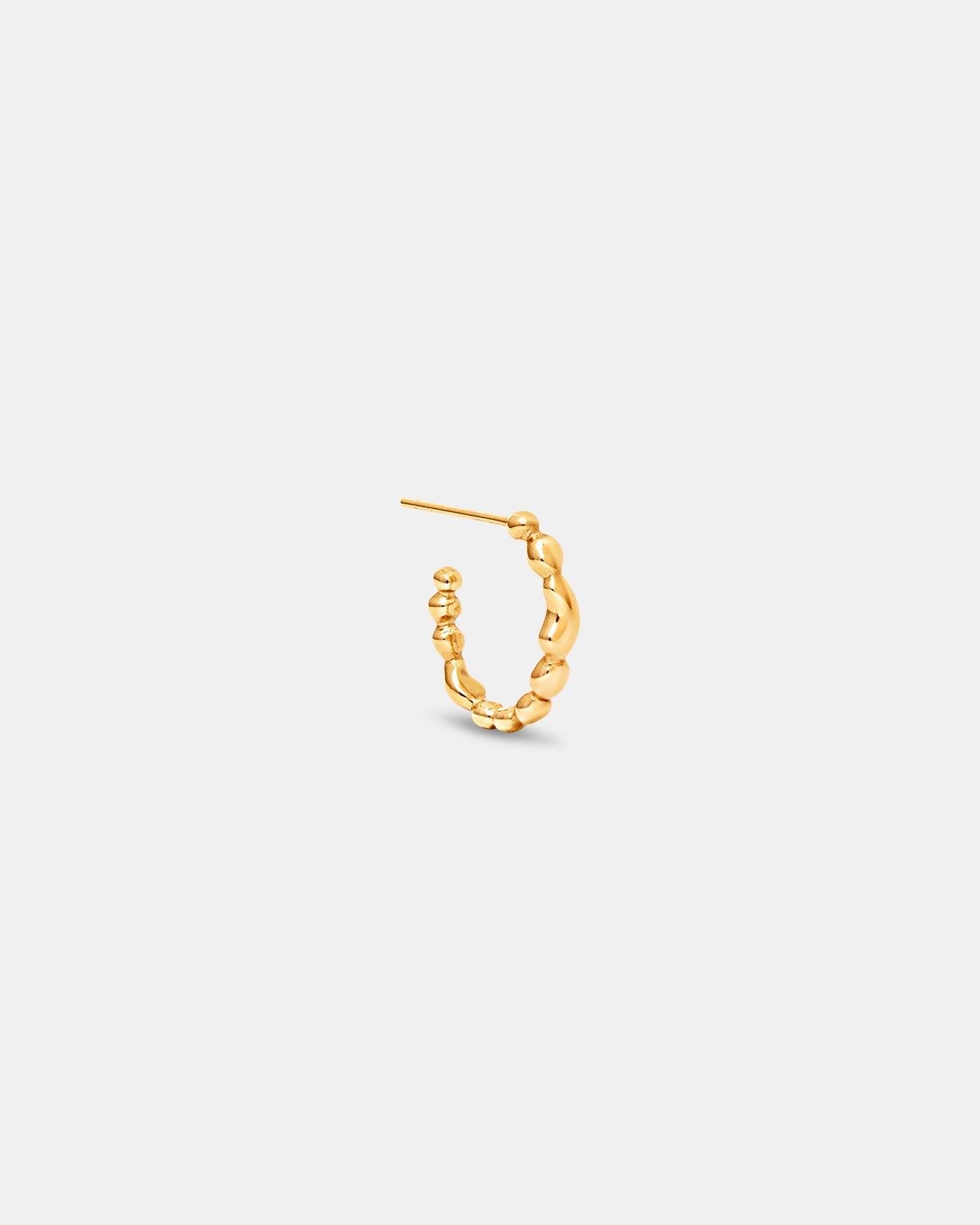 Memories Small Hoop Earrings In Gold Vermeil