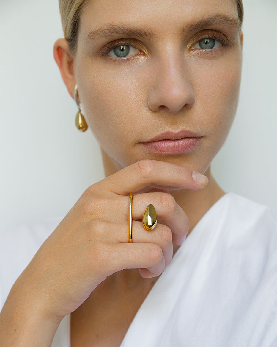 Sense Ring In Gold Vermeil